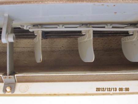 エアコンクリーニング　ファン洗浄前